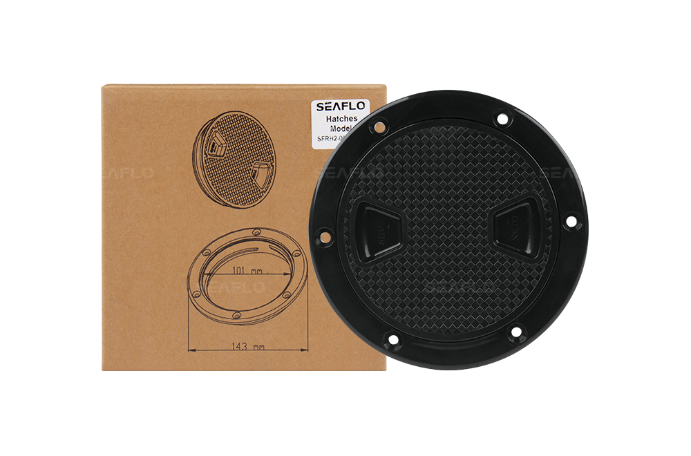 Sea Dog® 340040-1 - 5-5/8 O.D. Black Molded ABS Deck Drain Cover